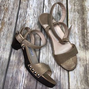 Jimmy Choo Wrap Around Gold Sandal 🌟